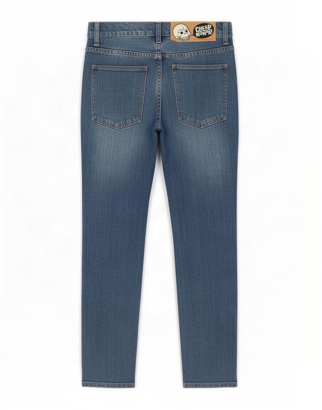 Billige Mandag Slim Jeans til mænd W31 L27 Blå Bomuld