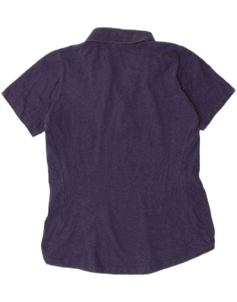 CHAMPION Womens Polo Shirt UK 14 Large Navy Blue Vintage Champion and Second-Hand Champion from Messina Hembry 