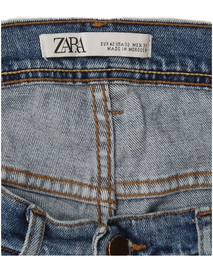 Zara Herre Slim Jeans EU 42 Large W32 L30 Blå