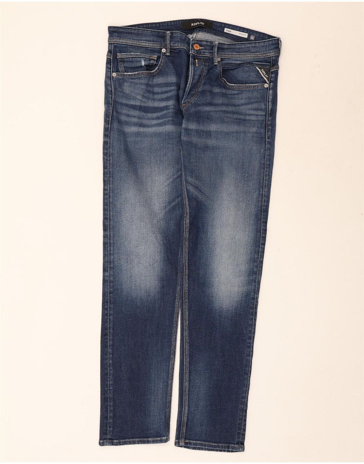 Replay Herre Willbi Regular Slim Jeans W33 L31 Blå