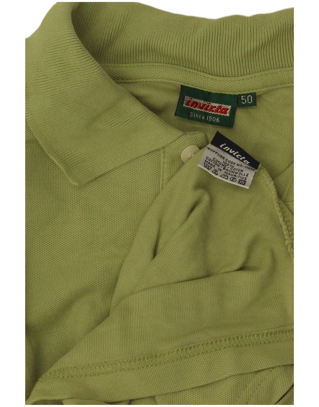 Invicta Polo Shirt til mænd IT 50 Medium Grøn Bomuld