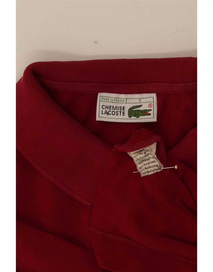 Lacoste herre poloskjorte str. 5 Large rød bomuld