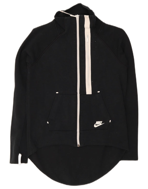 Nike Womens Longline træningsdragt Topjakke UK 10 Small Black Bomuld