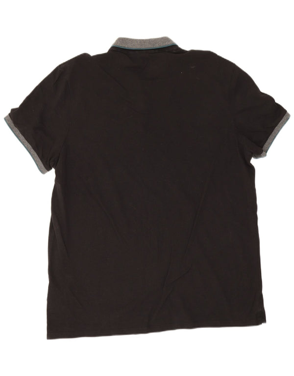 Hugo Boss Herre Rugby Polo Shirt 3XL Sort Bomuld