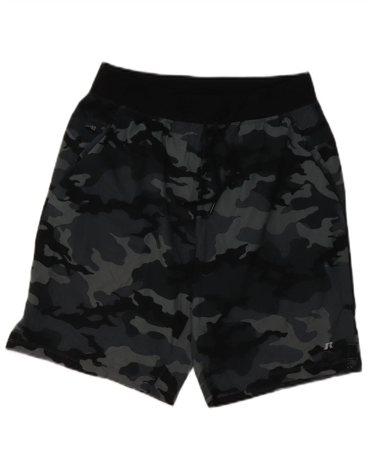 RUSSELL ATHLETIC Sportsshorts til mænd Små grå camouflagepolyester