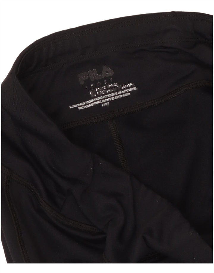FILA Capri Leggings til kvinder UK 14 Medium Sort