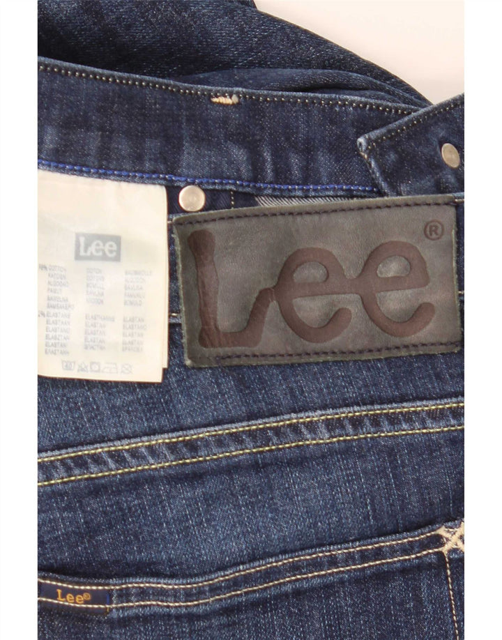 Lee Mens Powell Straight Jeans W33 L31 Blå Bomuld