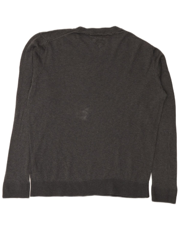 Tommy Hilfiger Herre Jumper Sweater med rund hals XL Grå Bomuld