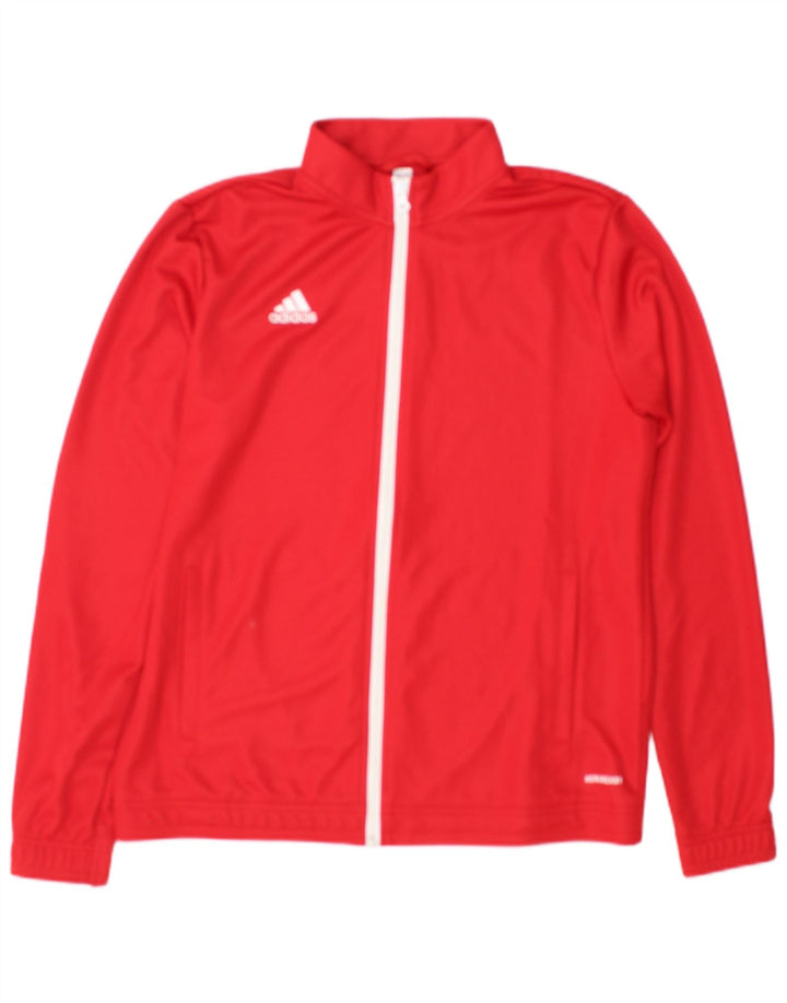 Adidas træningsdragt topjakke til kvinder UK 16/18 Stor rød polyester