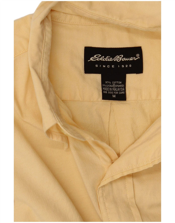 Eddie Bauer Herre kortærmet skjorte medium gul bomuld