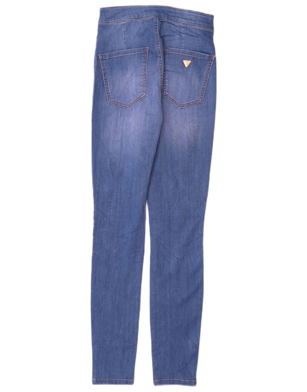 GUESS Kvinder Højtalje Skinny Jeans W24 L28 Blå Bomuld