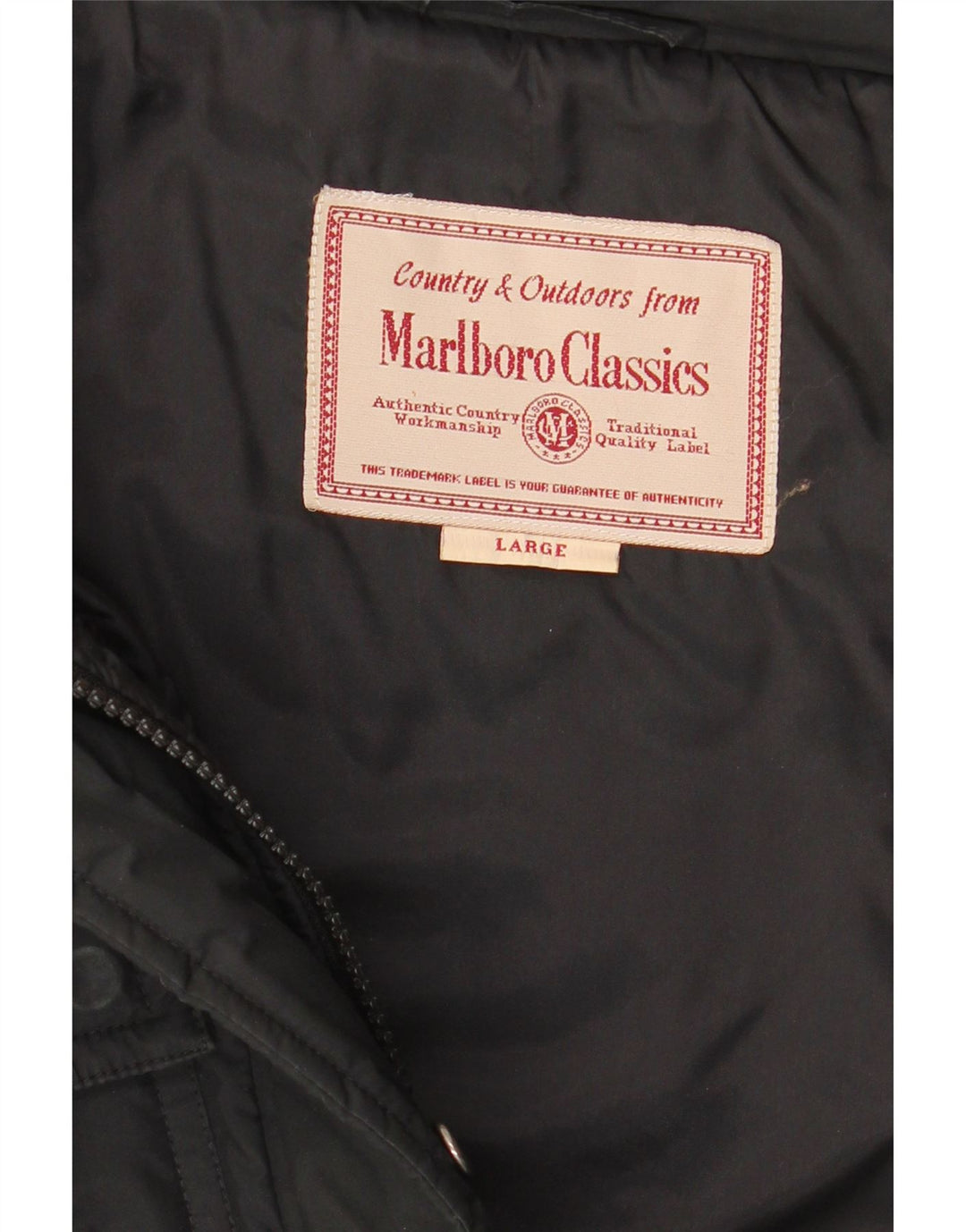 Marlboro Classics Herre polstret jakke UK 40 Large Black