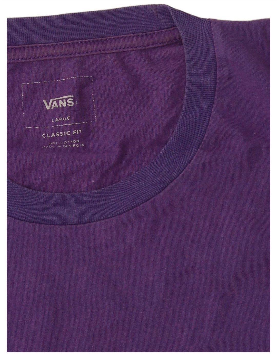Vans Herre Classic Fit Grafisk T-Shirt Top Stor Lilla Bomuld