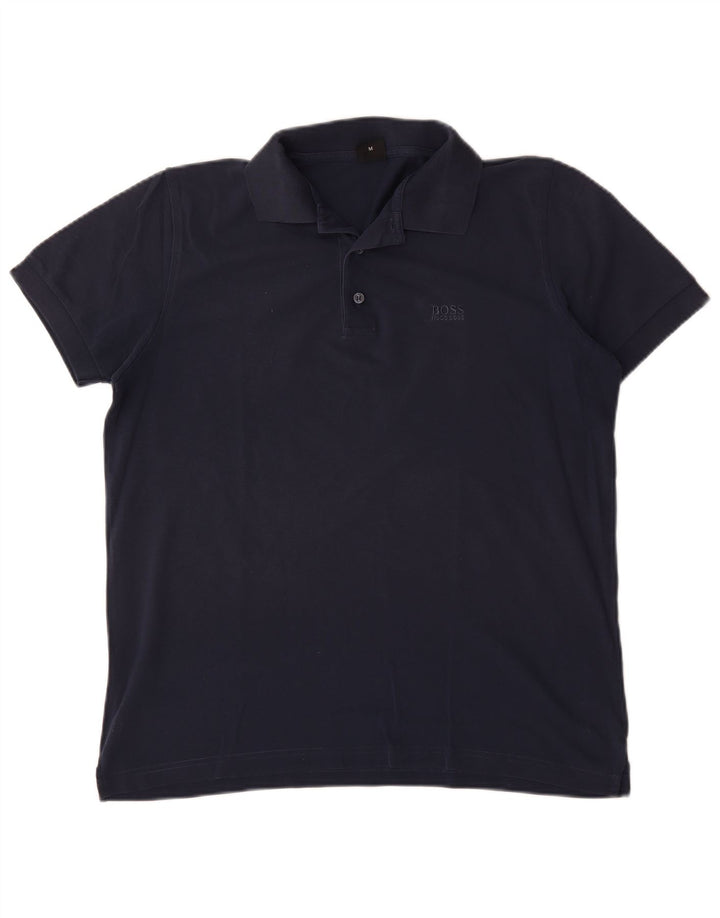 Hugo Boss herre poloshirt Medium marineblå bomuld