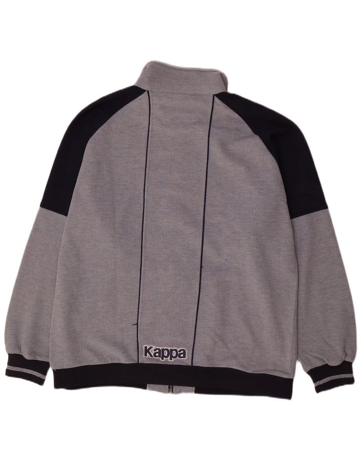 Kappa Herre grafisk træningsdragt Topjakke XL Grå Polyester