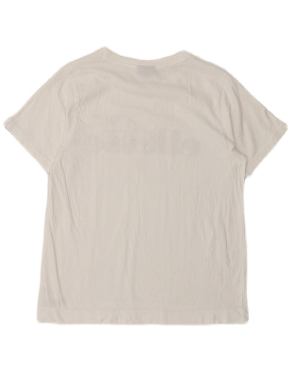 ELLESSE Piger Grafisk T-Shirt Top 12-13 År Hvid Bomuld