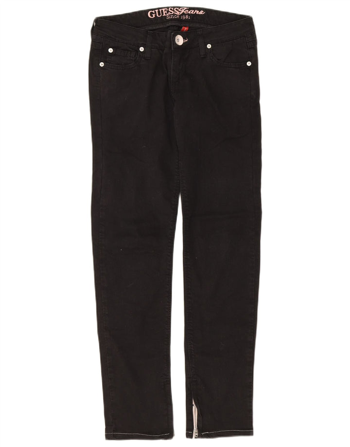 GUESS Slim Jeans til kvinder W26 L28 Sort bomuld