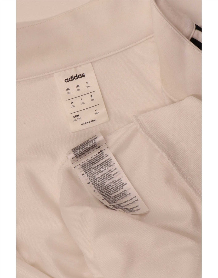 Adidas Træningsdragt til mænd Topjakke 2XL Hvid Polyester