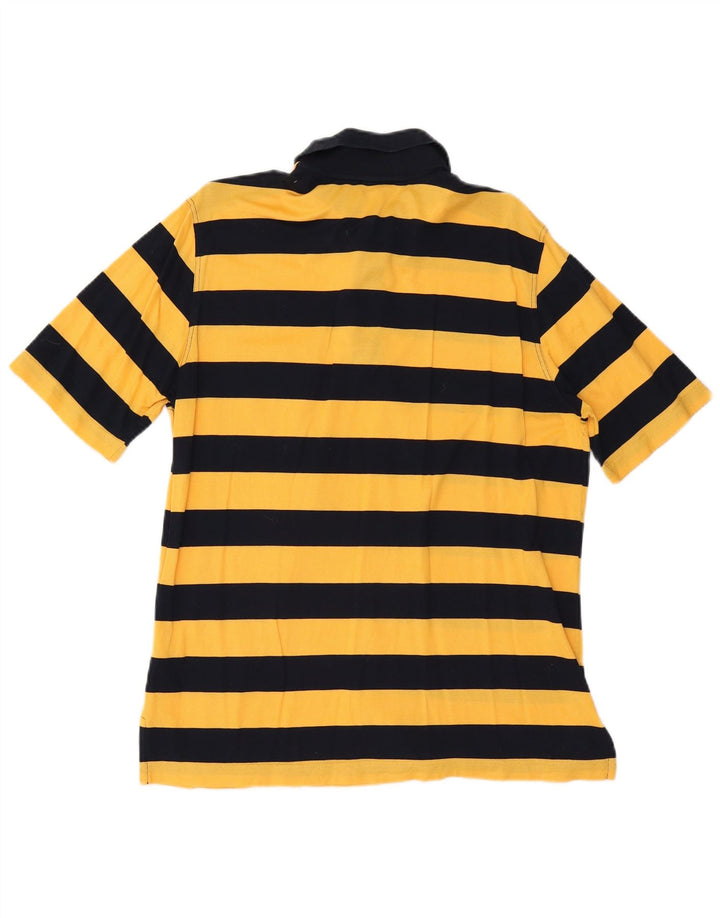 Amerigo Vespucci Herre poloshirt Medium gul stribet bomuld