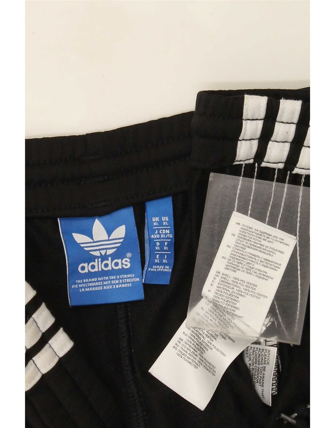Adidas Træningsdragt bukser til mænd XL sort polyester