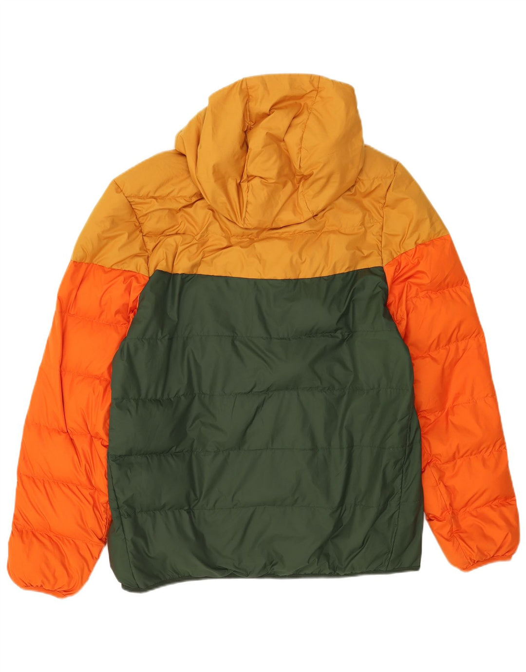 Nike Polstret hættejakke til mænd UK 40 Large Yellow Colourblock Polyester