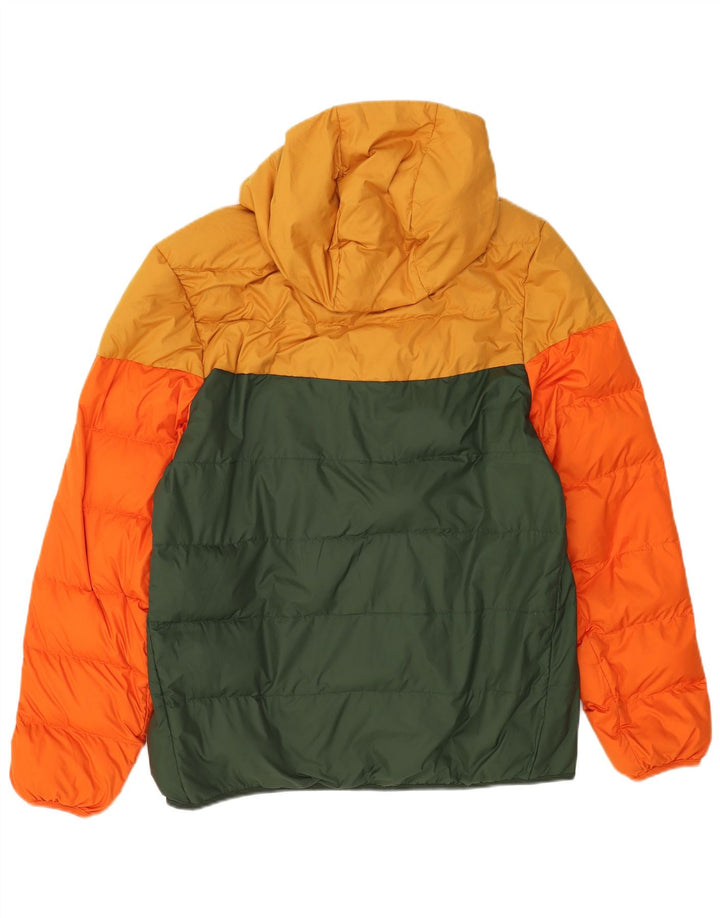 Nike Polstret hættejakke til mænd UK 40 Large Yellow Colourblock Polyester