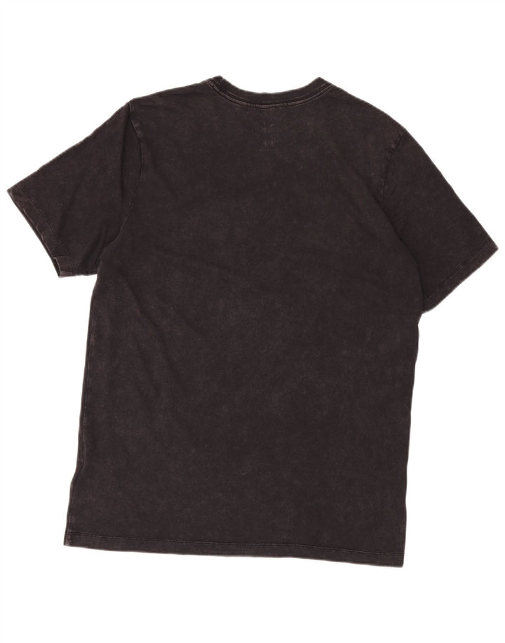 NIKE Mens Dri Fit Graphic T-Shirt Top Medium Black Cotton
