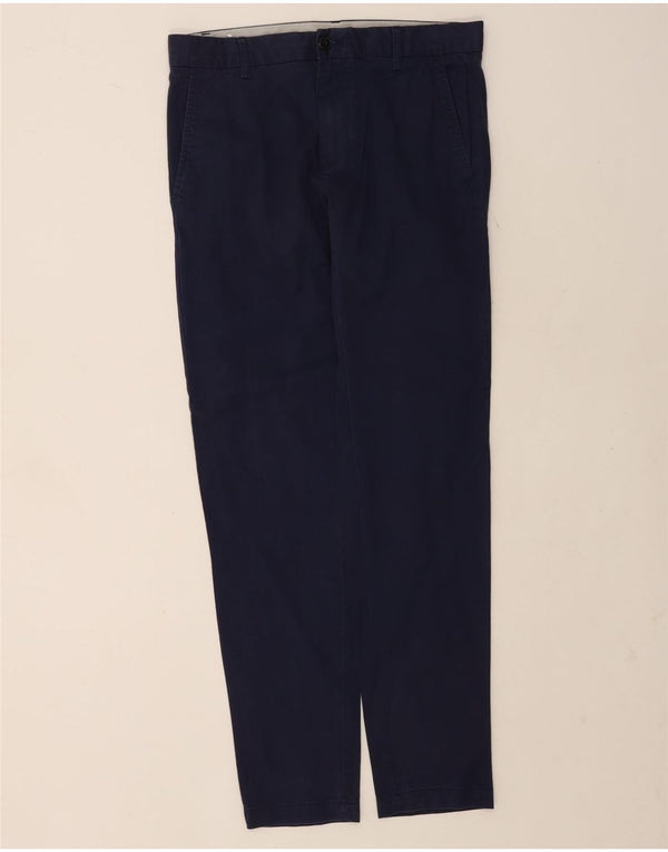 Benetton Dame Slim Chino Bukser IT 46 Large W32 L32 Marineblå Bomuld