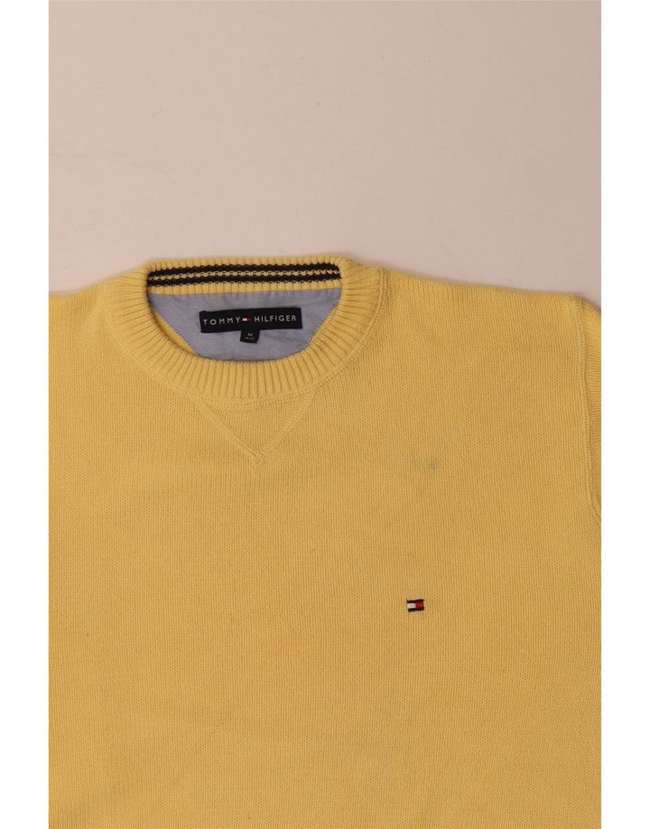 TOMMY HILFIGER sweater med rund hals til mænd mellem gul bomuld