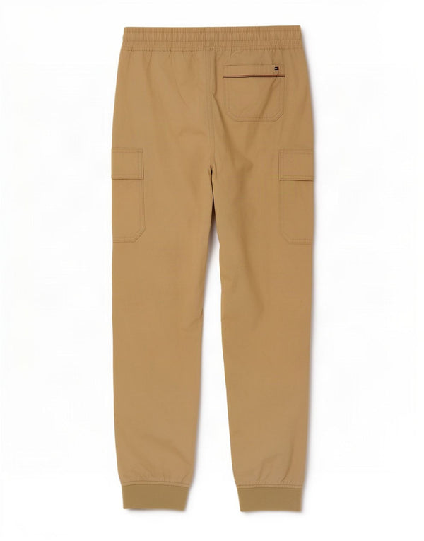 Tommy Hilfiger Boys Joggers Cargo Bukser 15-16 år W30 L27 Beige Bomuld
