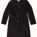 Intrend Dame Overfrakke UK 12 Medium Sort Uld