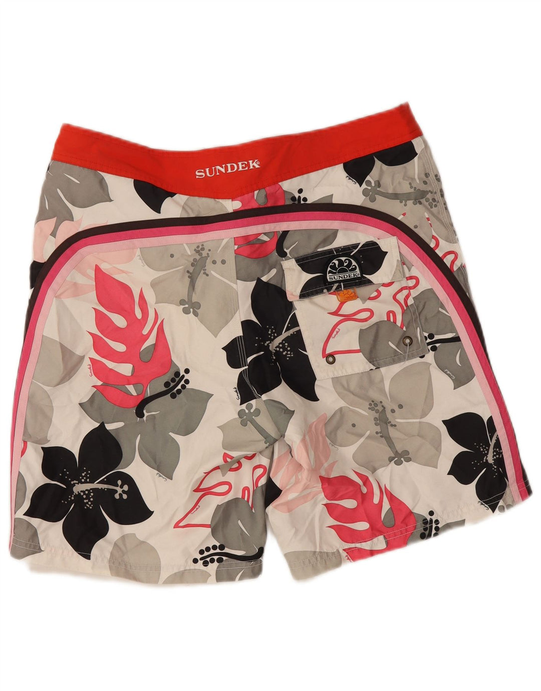 Sundek Herre badeshorts Medium Flerfarvet blomstret polyester