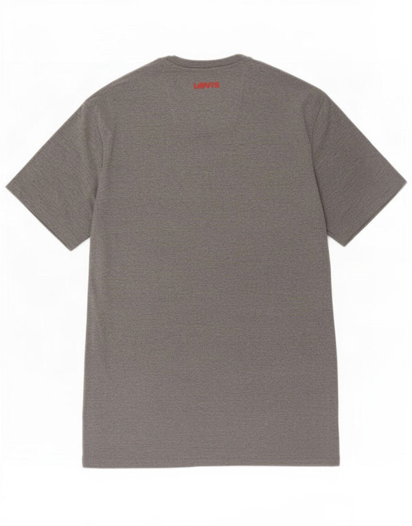 Levi's Herre grafisk T-shirt Top 2XL Grå Bomuld