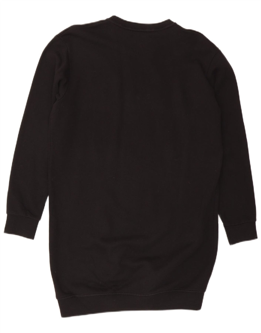 Pyrex Womens Oversized Sweatshirt Jumper Dress UK 10 Small Black Bomuld