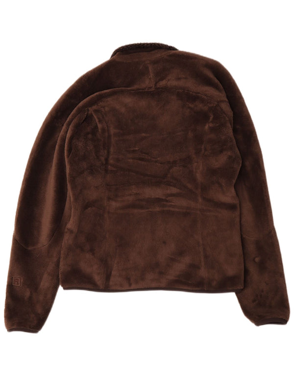 Patagonia Dame Fleecejakke UK 16 Stor Brun Polyester