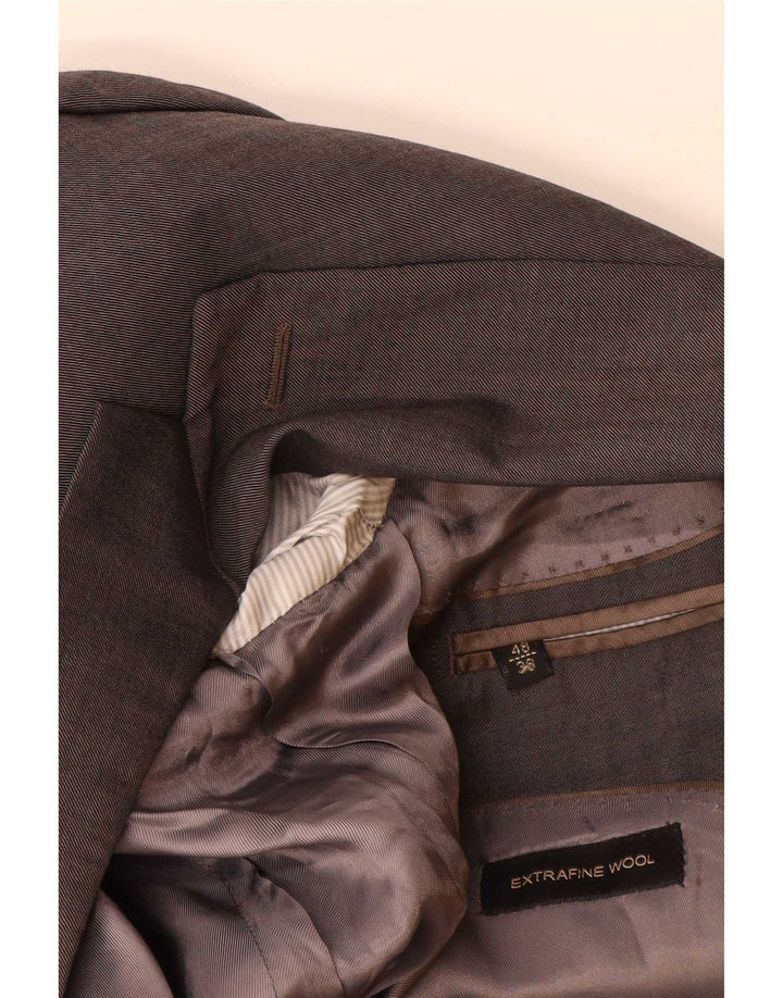 Massimo Dutti Herre 2-knaps blazerjakke EU 48 Mellemgrå uld