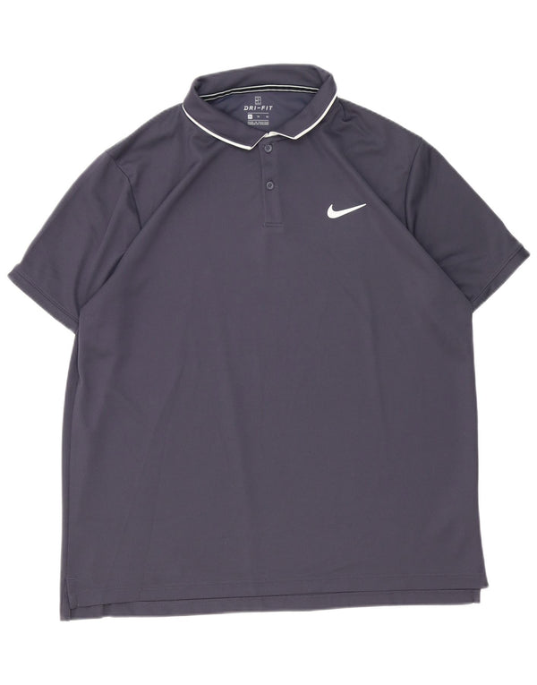 Nike Polo Shirt til mænd XL Grå Polyester Sports