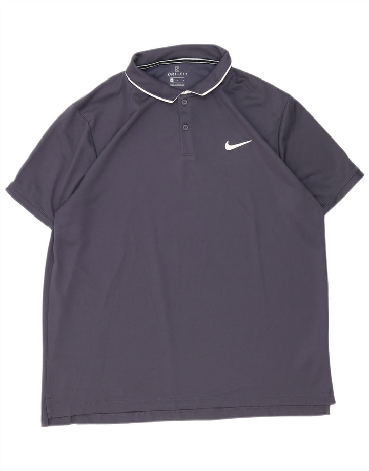 Nike Polo Shirt til mænd XL Grå Polyester Sports
