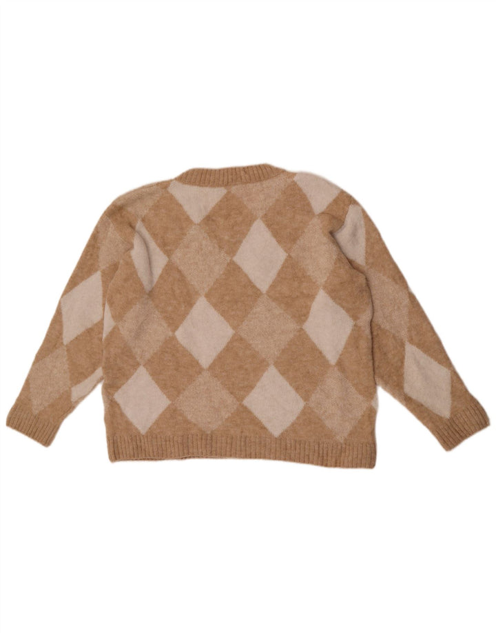 Marks & Spencer Dame V-hals sweater UK 10 Small Beige