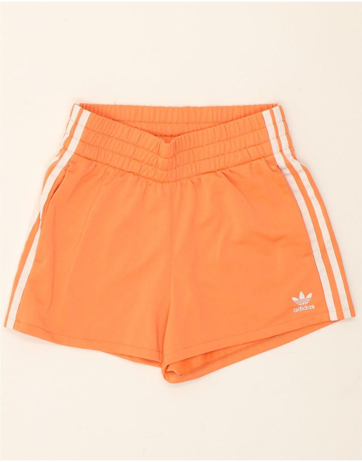 Adidas sportsshorts til kvinder UK 6 XS orange polyester