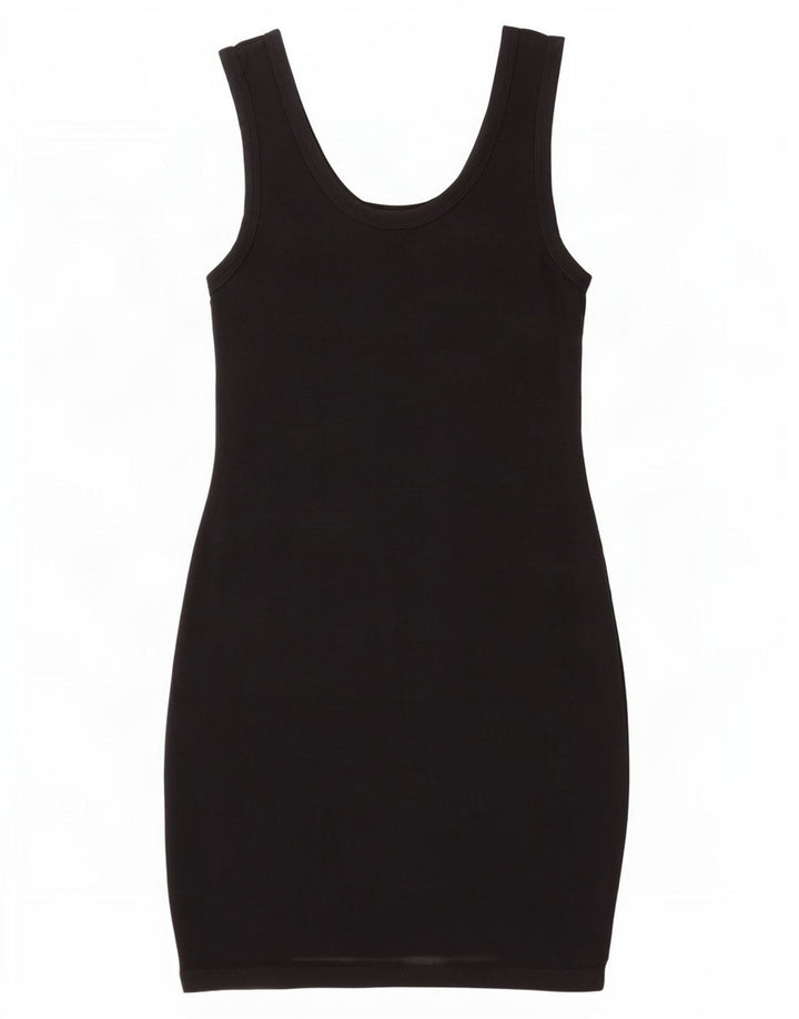 Zara Womens Sleeveless Bodycon Dress UK 12 Medium Black