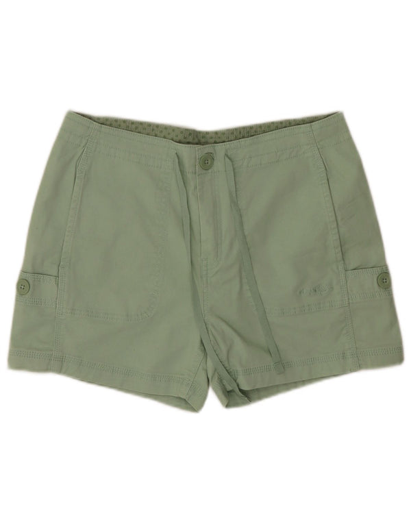 Weird Fish Dame Cargo Shorts UK 8 Small W32 Green Cotton