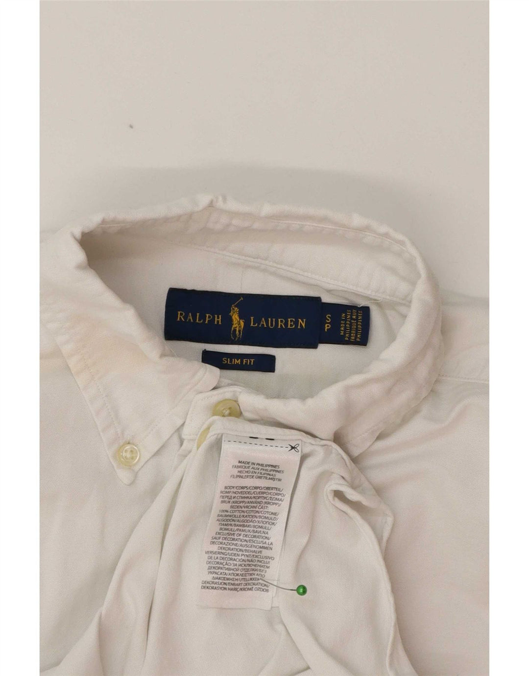 Ralph Lauren Herre Slim Fit skjorte lille hvid bomuld