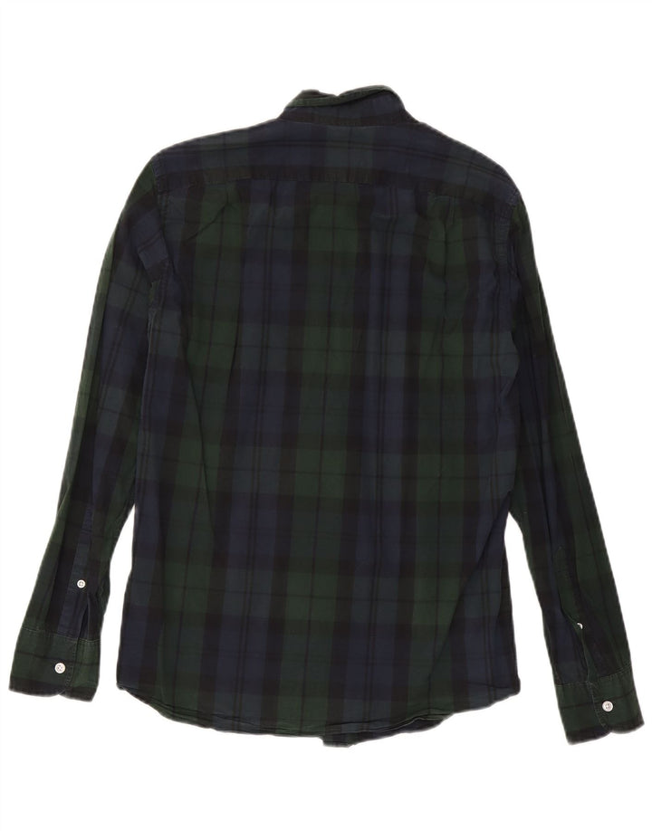 J. Crew Herre Slim Shirt Lille grøn ternet bomuld