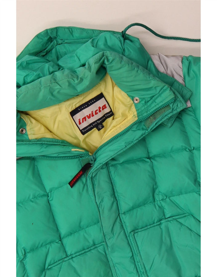 INVICTA Herre hættepolstret jakke IT 48 Medium Turkis Colourblock Nylon