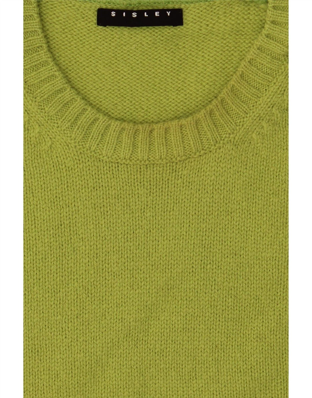SISLEY Dame Vest Tank Top UK 14 Medium Green Wool