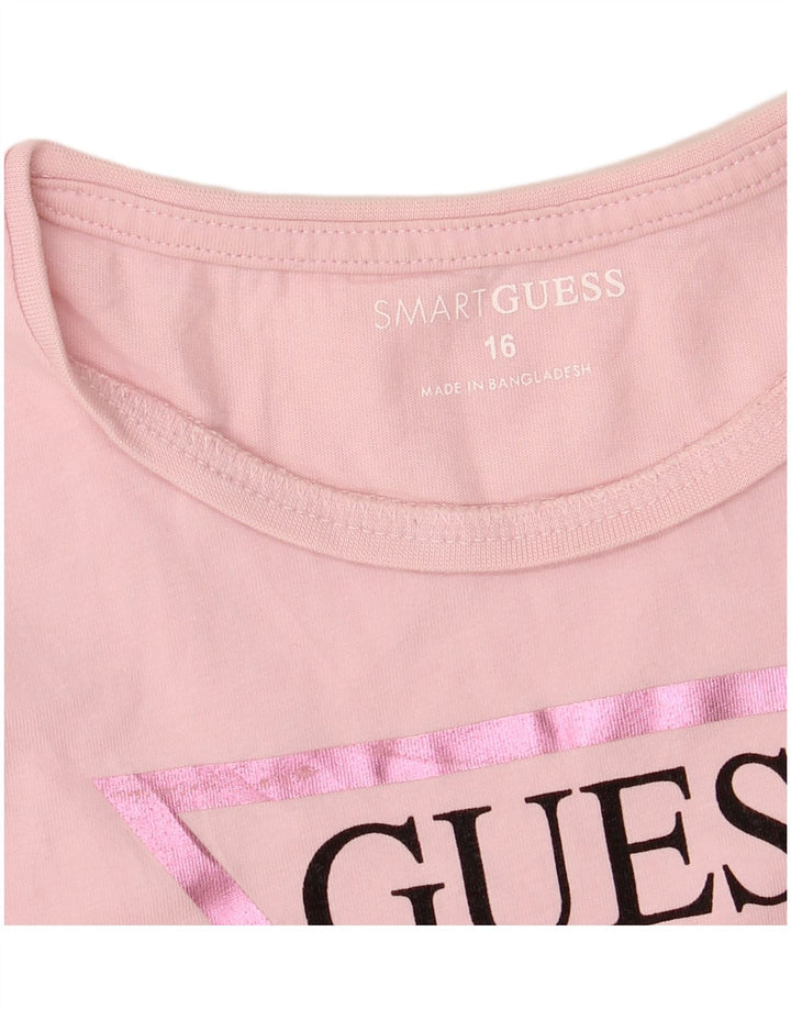 GUESS Piger Grafisk T-Shirt Top 15-16 År Pink