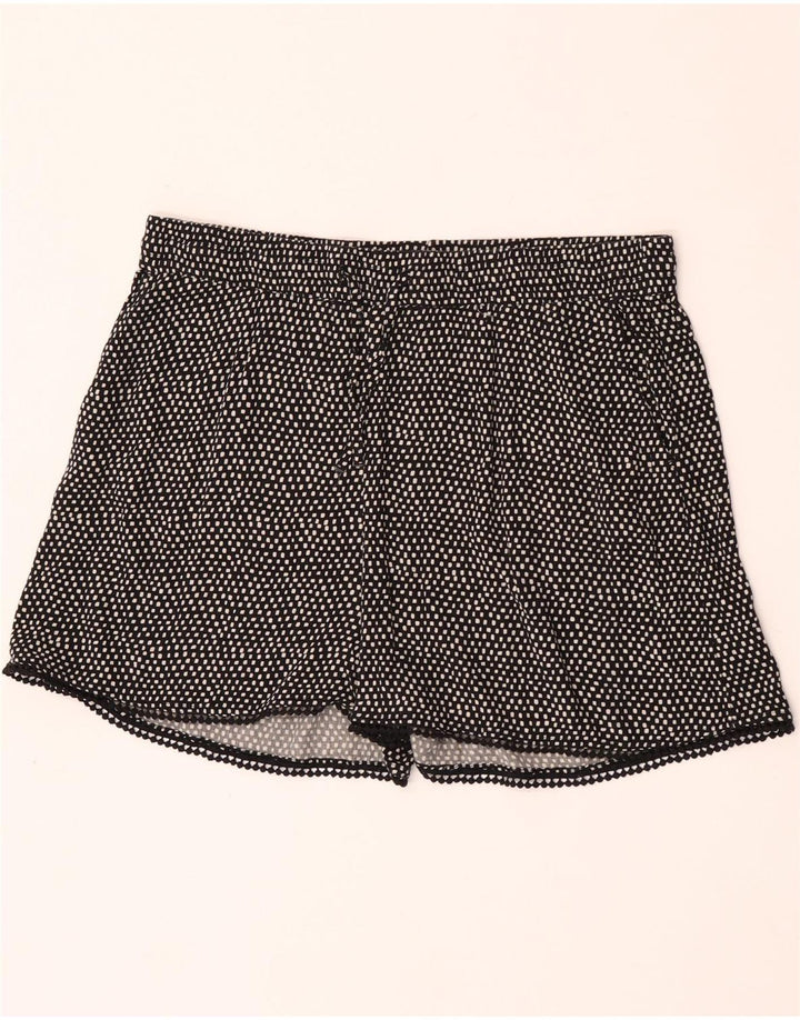 Marks & Spencer Chino Shorts til kvinder UK 14 Large W34 Black Spotted