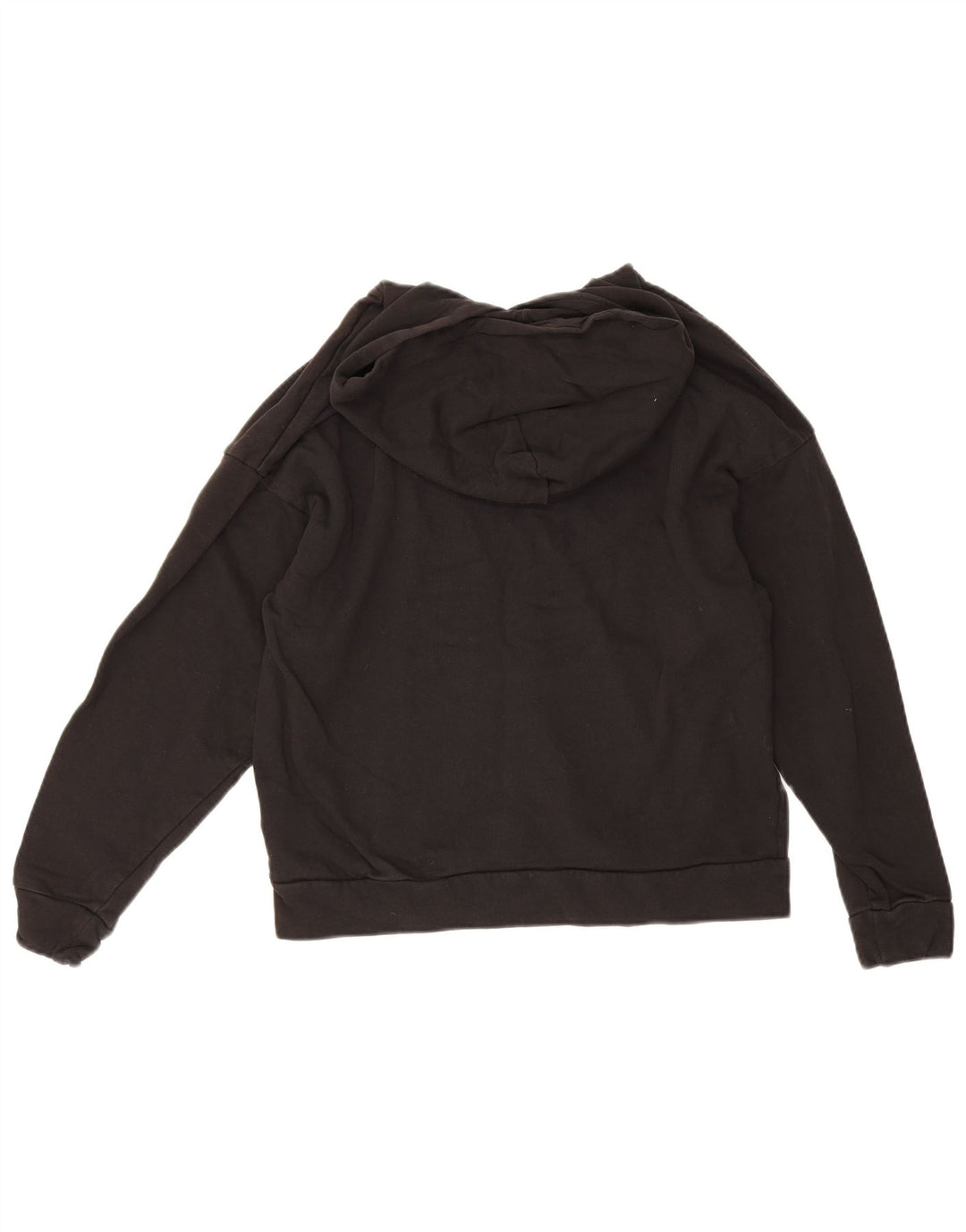 Puma Dame Hoodie Jumper UK 14 Medium Sort Bomuld
