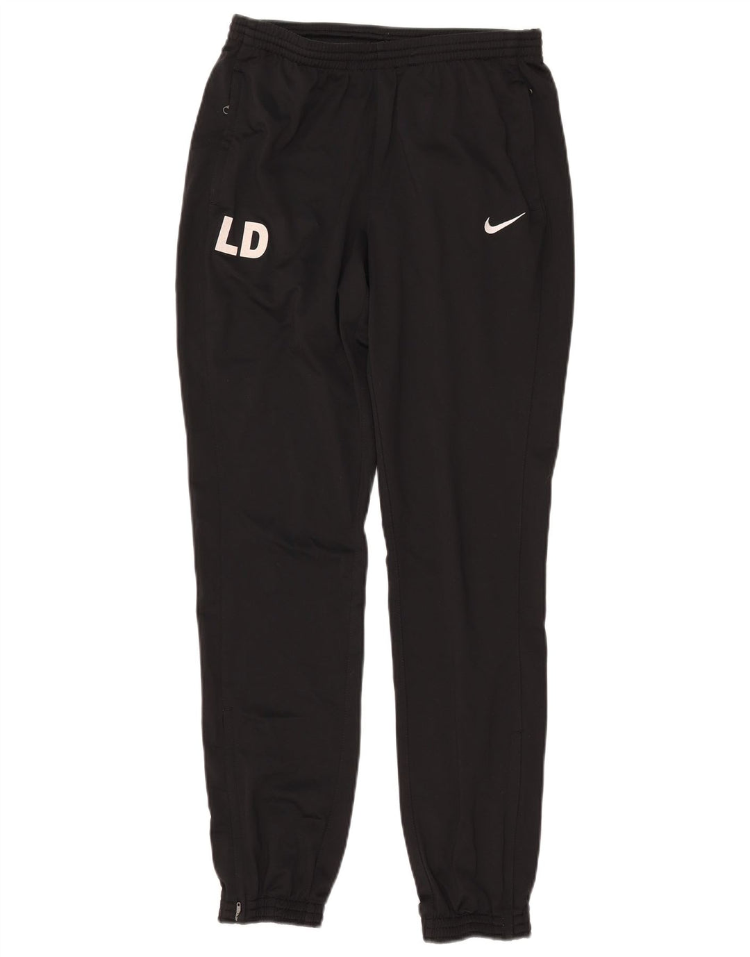 NIKE Herre Dri Fit grafisk træningsdragt Bukser Joggers Lille sort polyester